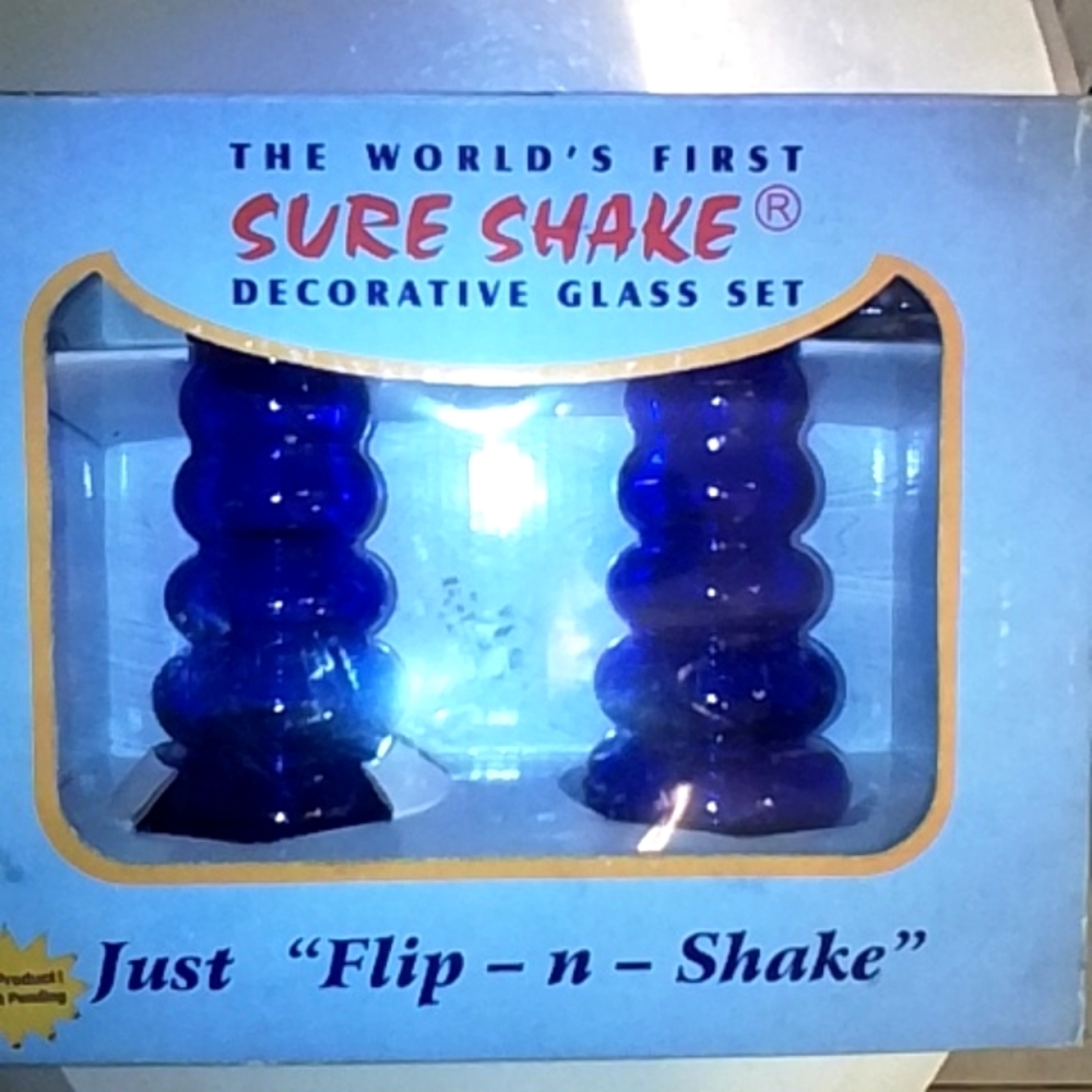 Vintage Cobalt Salt & Pepper Shakers